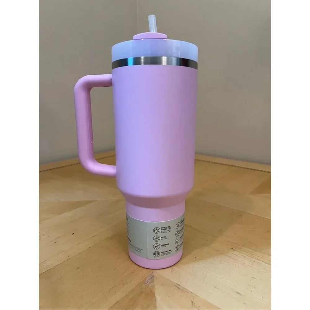 Stanley Quencher H2.0 FlowState Tumbler Cherry Blossom 40 oz - Picture 3 of 6